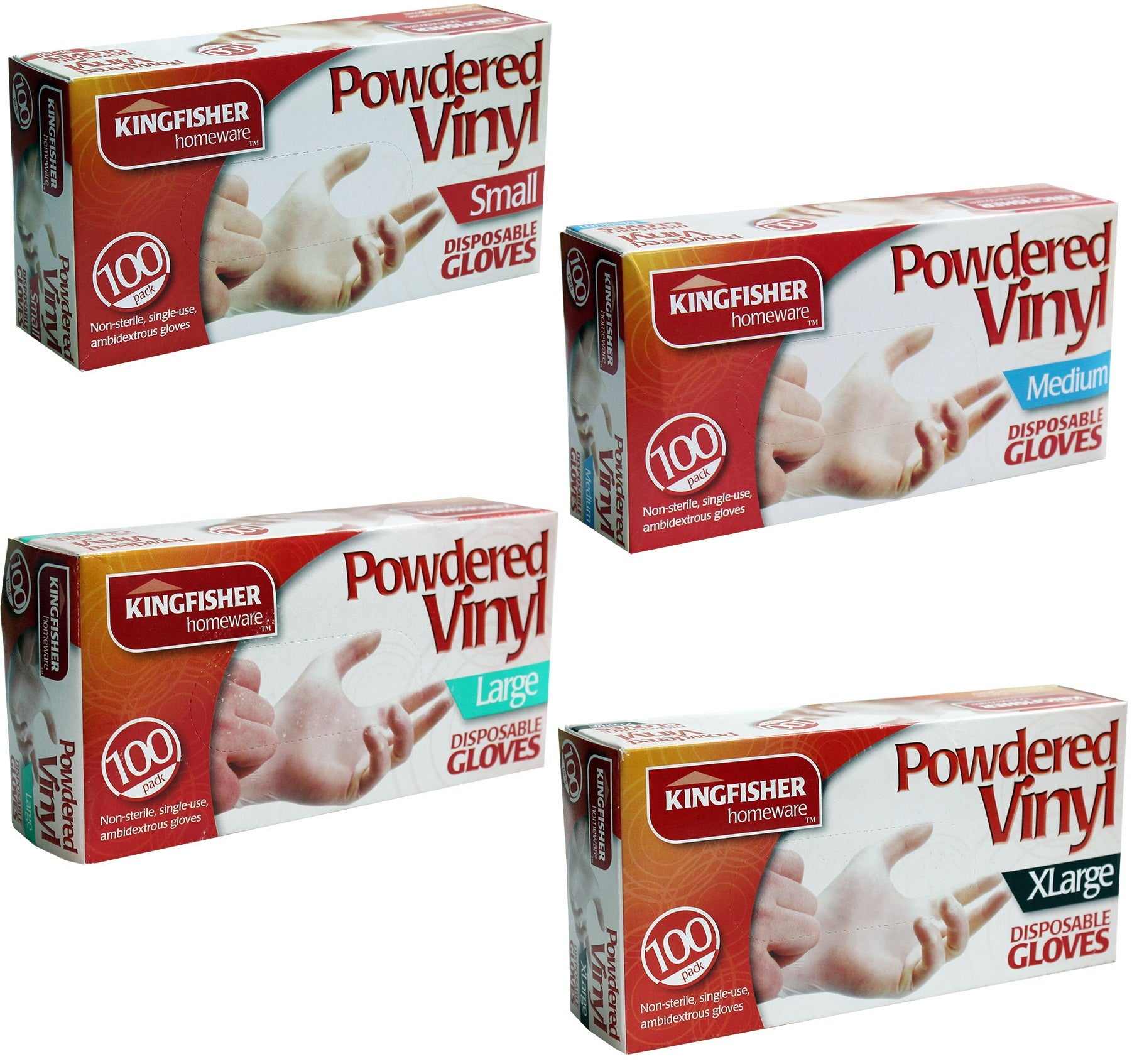 100 Vinyl Gloves Medical Disease Germs Powder Free Protection Hygiene Disposable 100 Vinyl Gloves Medical Disease Germs Powder Free Protection Hygiene Disposable